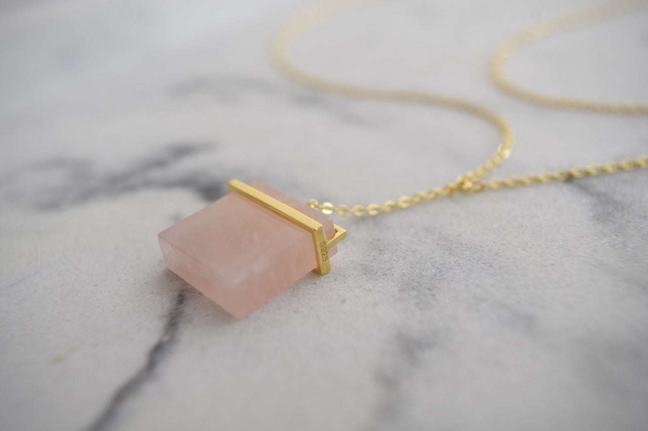 The Alexander Square Crystal Necklace Inspired by Good Hearts